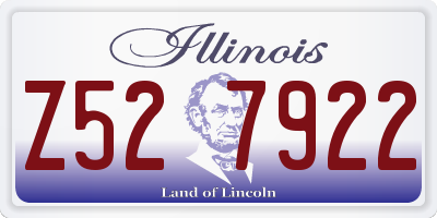 IL license plate Z527922
