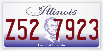 IL license plate Z527923