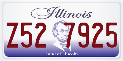 IL license plate Z527925
