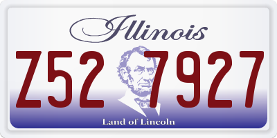 IL license plate Z527927