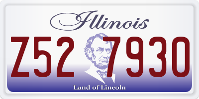 IL license plate Z527930