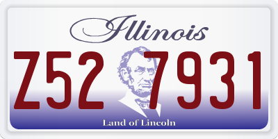 IL license plate Z527931