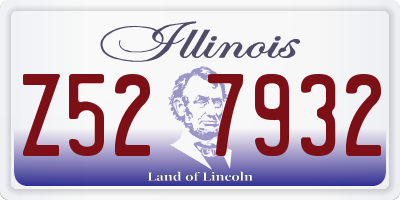IL license plate Z527932