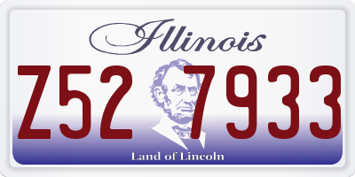 IL license plate Z527933