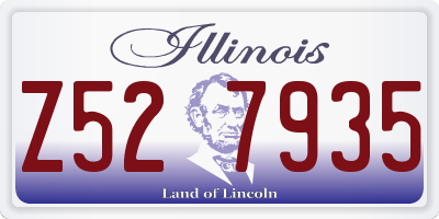 IL license plate Z527935