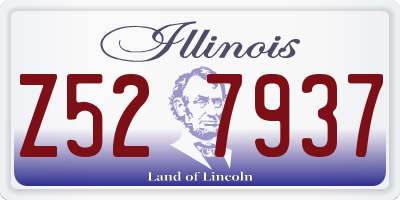 IL license plate Z527937