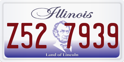 IL license plate Z527939