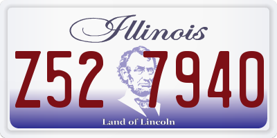 IL license plate Z527940