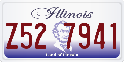 IL license plate Z527941