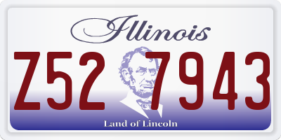 IL license plate Z527943