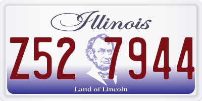 IL license plate Z527944