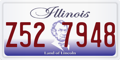 IL license plate Z527948