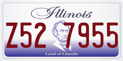 IL license plate Z527955