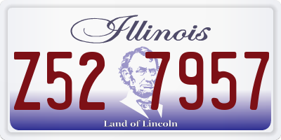 IL license plate Z527957