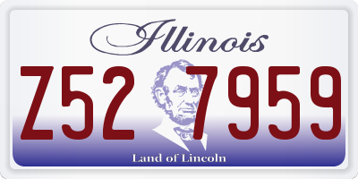 IL license plate Z527959