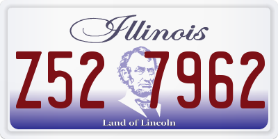 IL license plate Z527962