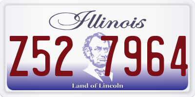 IL license plate Z527964