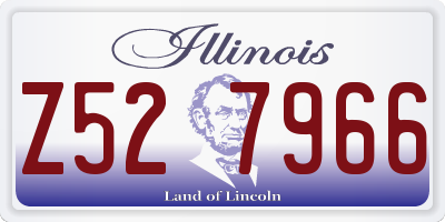 IL license plate Z527966
