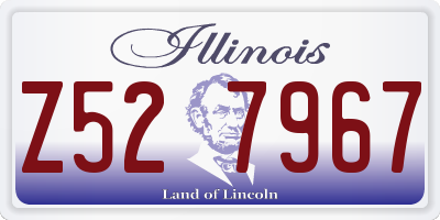 IL license plate Z527967