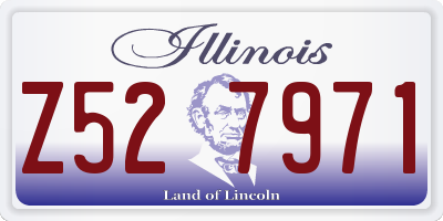 IL license plate Z527971
