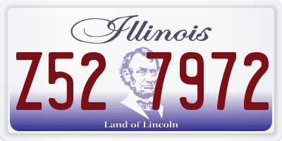 IL license plate Z527972