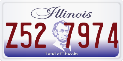 IL license plate Z527974