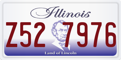 IL license plate Z527976