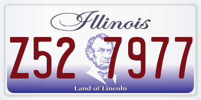 IL license plate Z527977