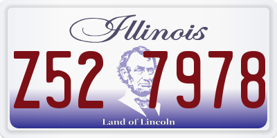 IL license plate Z527978