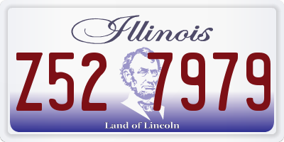 IL license plate Z527979