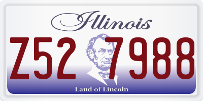 IL license plate Z527988