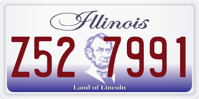 IL license plate Z527991