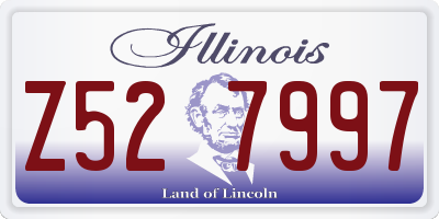 IL license plate Z527997