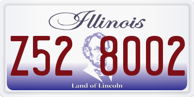 IL license plate Z528002