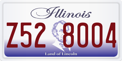 IL license plate Z528004