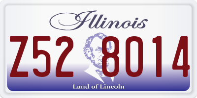 IL license plate Z528014