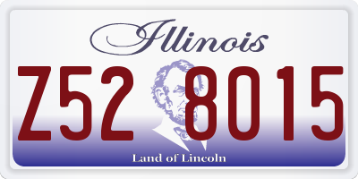 IL license plate Z528015
