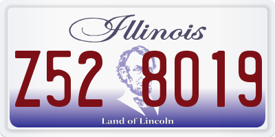 IL license plate Z528019