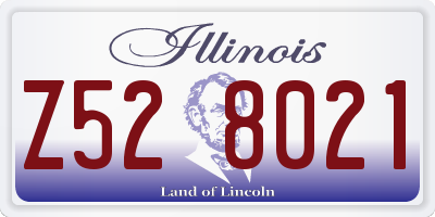 IL license plate Z528021