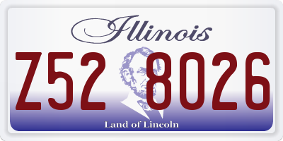 IL license plate Z528026