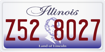 IL license plate Z528027