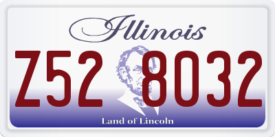 IL license plate Z528032