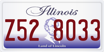 IL license plate Z528033