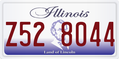 IL license plate Z528044