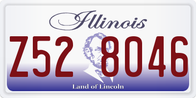 IL license plate Z528046