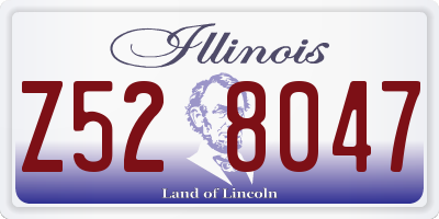 IL license plate Z528047