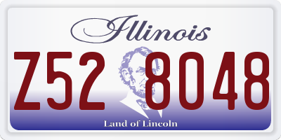 IL license plate Z528048