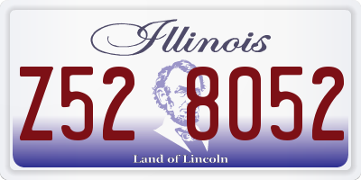 IL license plate Z528052