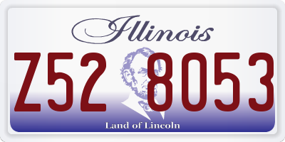 IL license plate Z528053
