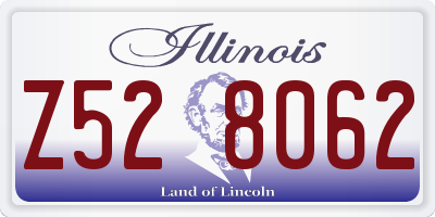 IL license plate Z528062